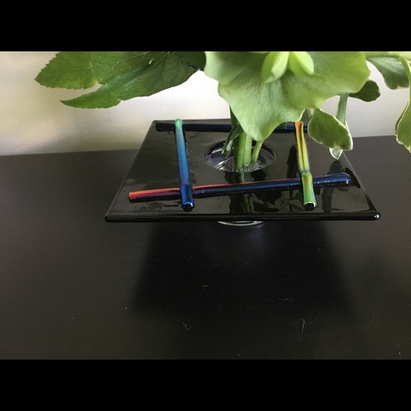 Hand Made Glass Flower Holder - Picture 3 of 4